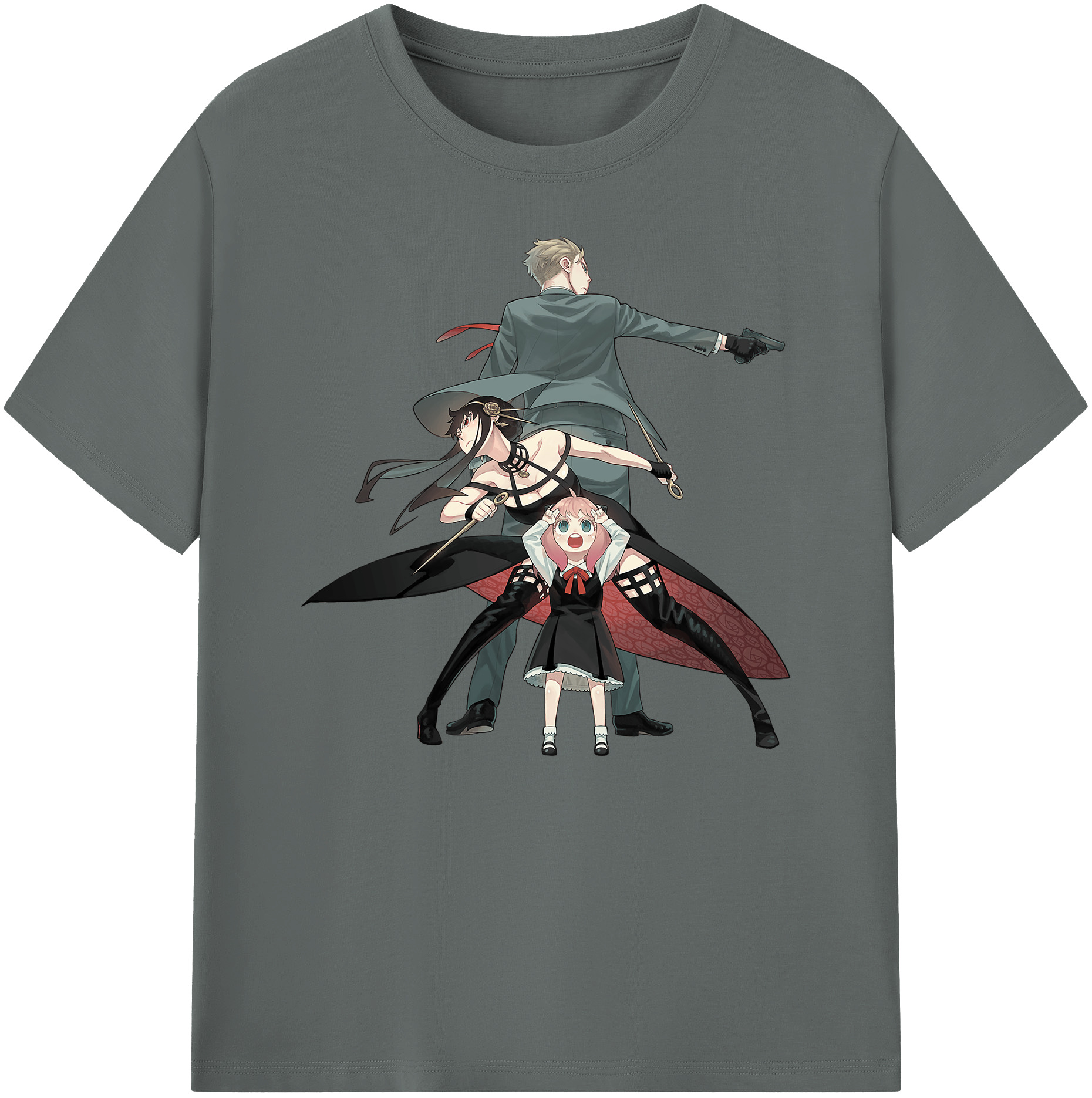 （画像用） SPY×FAMILY间谍家家酒 綿100％ メンズ半袖Tシャツ｜肌触りやわらか＆通気性
